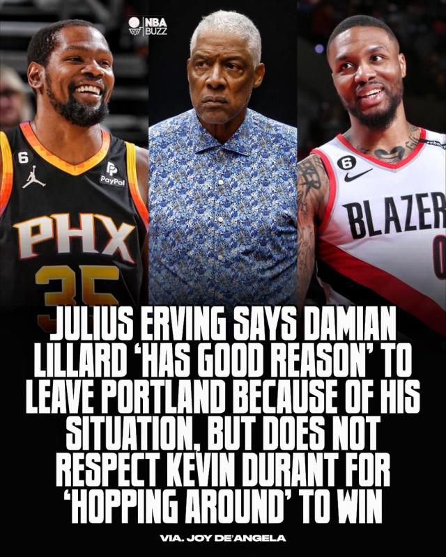 开云登录入口-J博士：利拉德换队有正当理由 KD那种我无法尊重